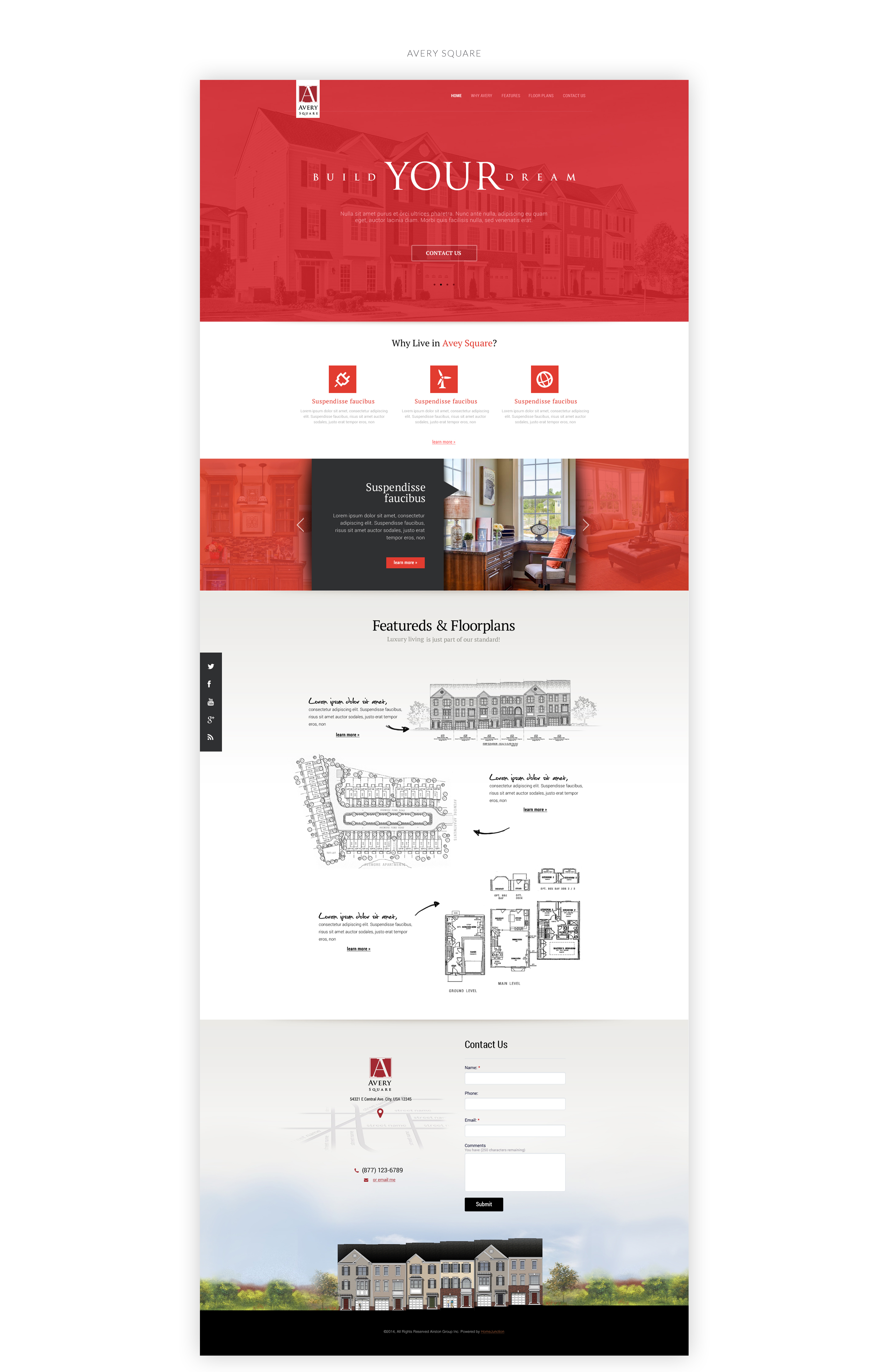 Avery Square, community website