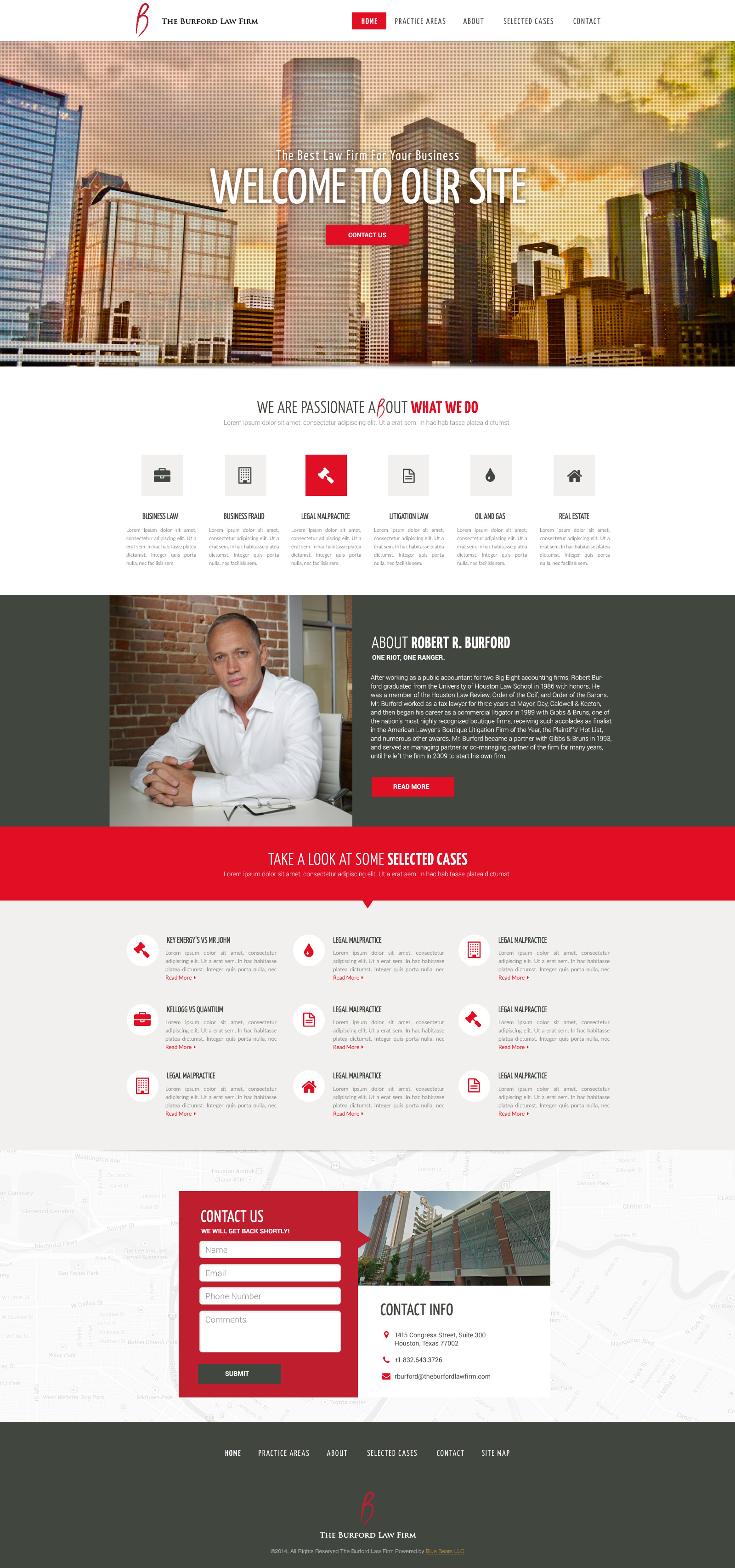 The Burford Law Firm, website design