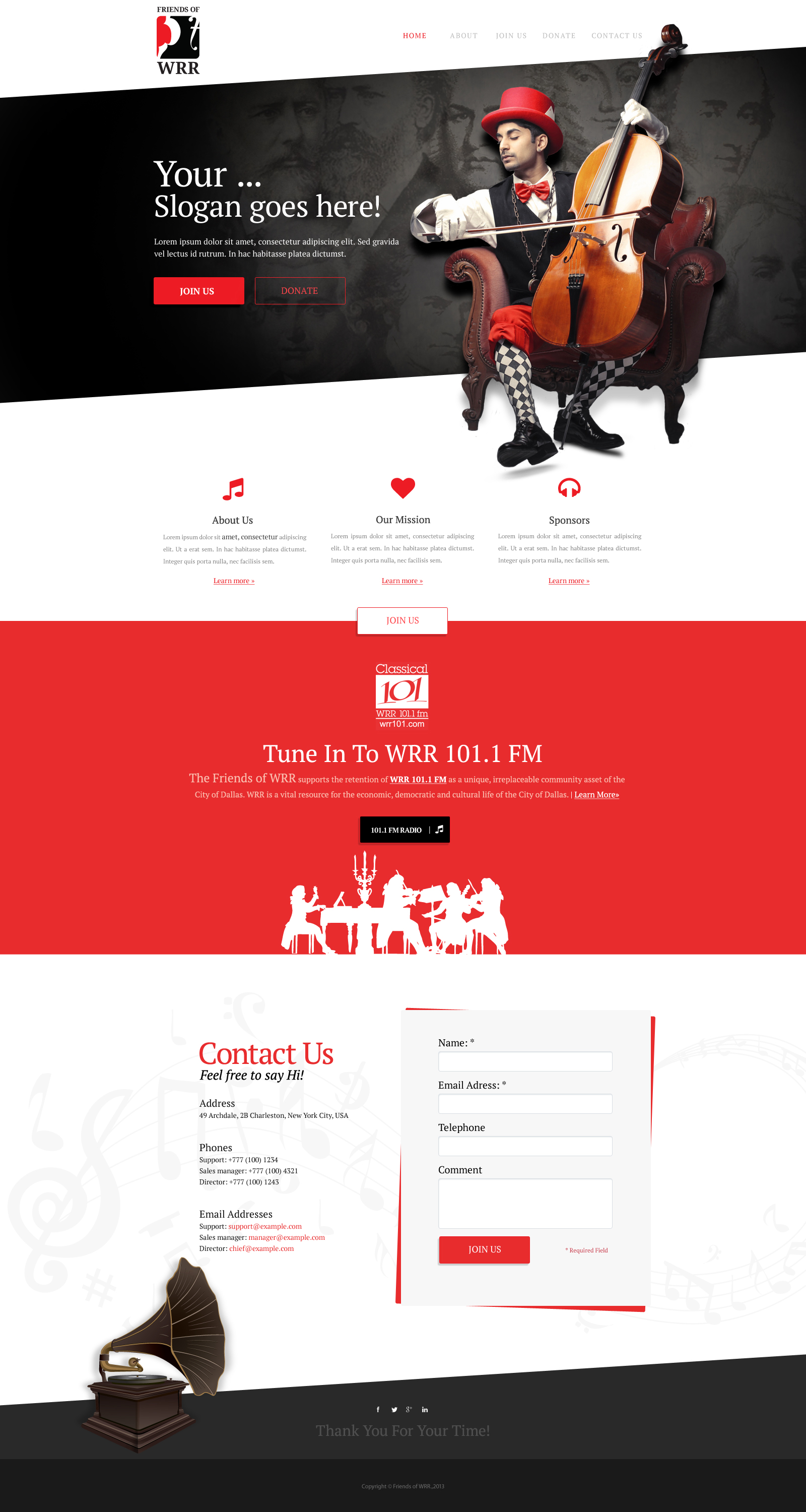 Friends of WRR, nonprofit website