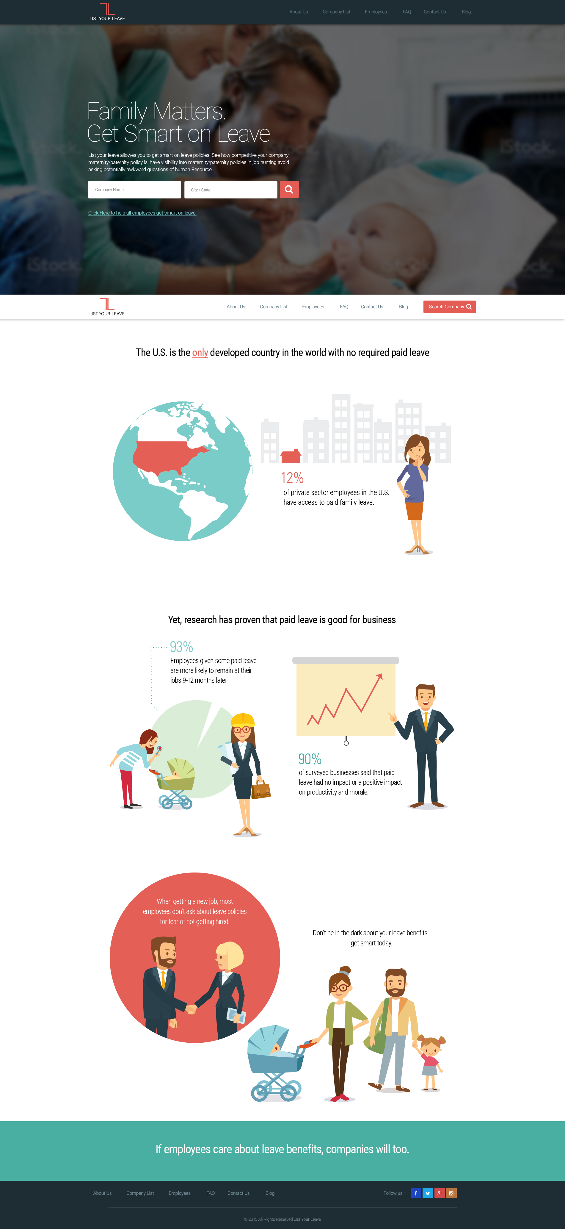 List Your Leave, site and infographics